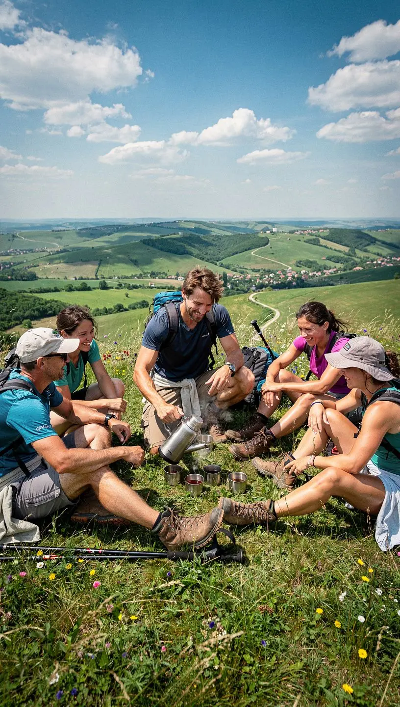 Fenyőillatú erdei fűszerek összeállítása, friss zöld színben.