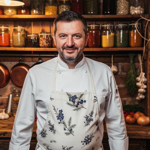 Borongós erdő, ahol a boróka bogyók és fenyőfák illatai keverednek.